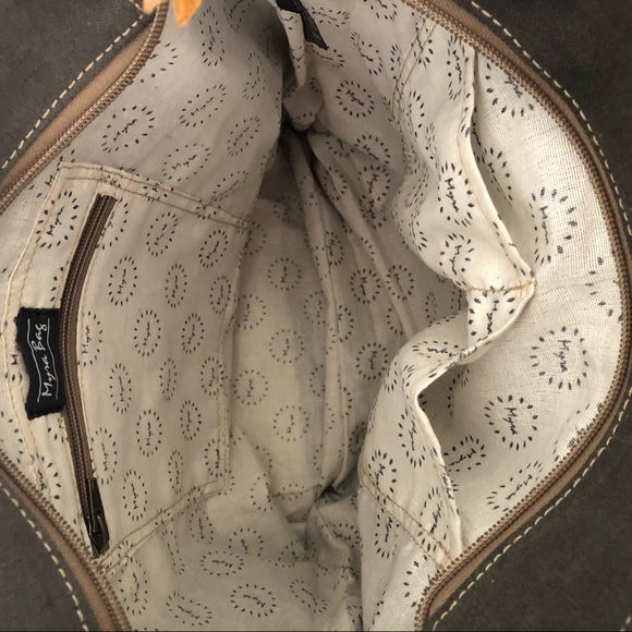 Myra Bag Side Floral Print Upcycled Canvas Tote - Picture 6 of 7